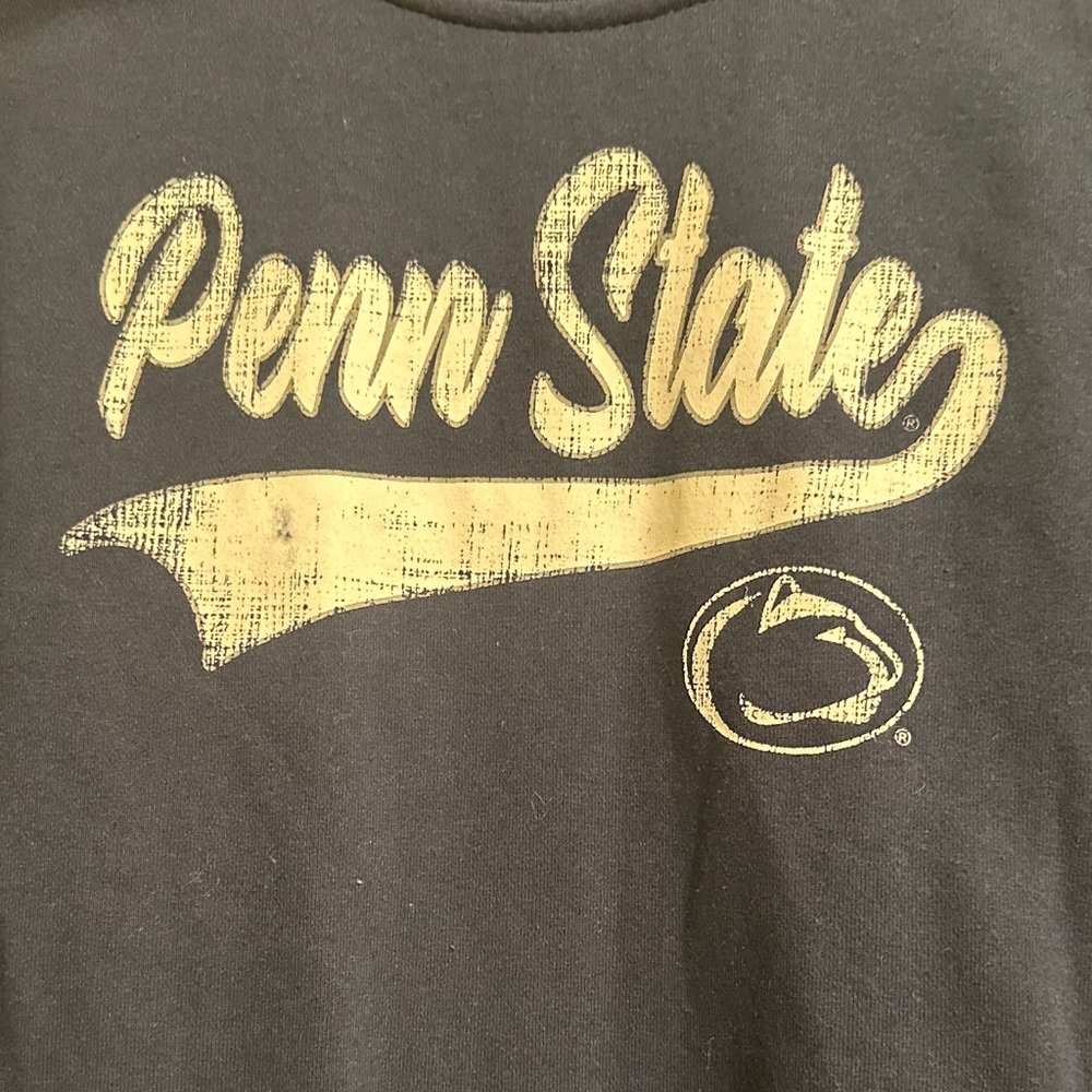 Colosseum Women’s Navy Penn State Crewneck Sweatshirt with White Logo - Picture 3 of 5